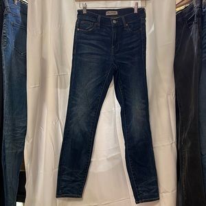 Madewell classic wash cigarette jeans